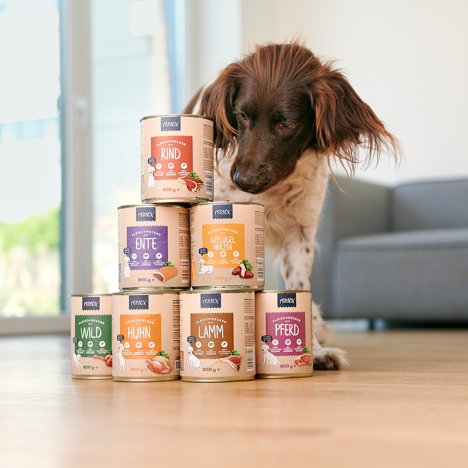 Primox - Hunde Nassfutter mit Pferd 6 x 800g - 6 x 800g - 7