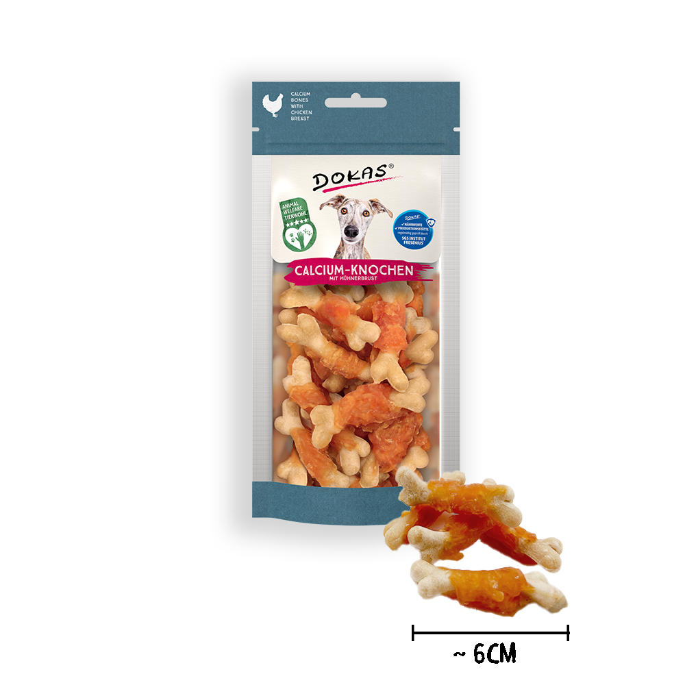 Calcium-Knochen mit  Hühnerbrust