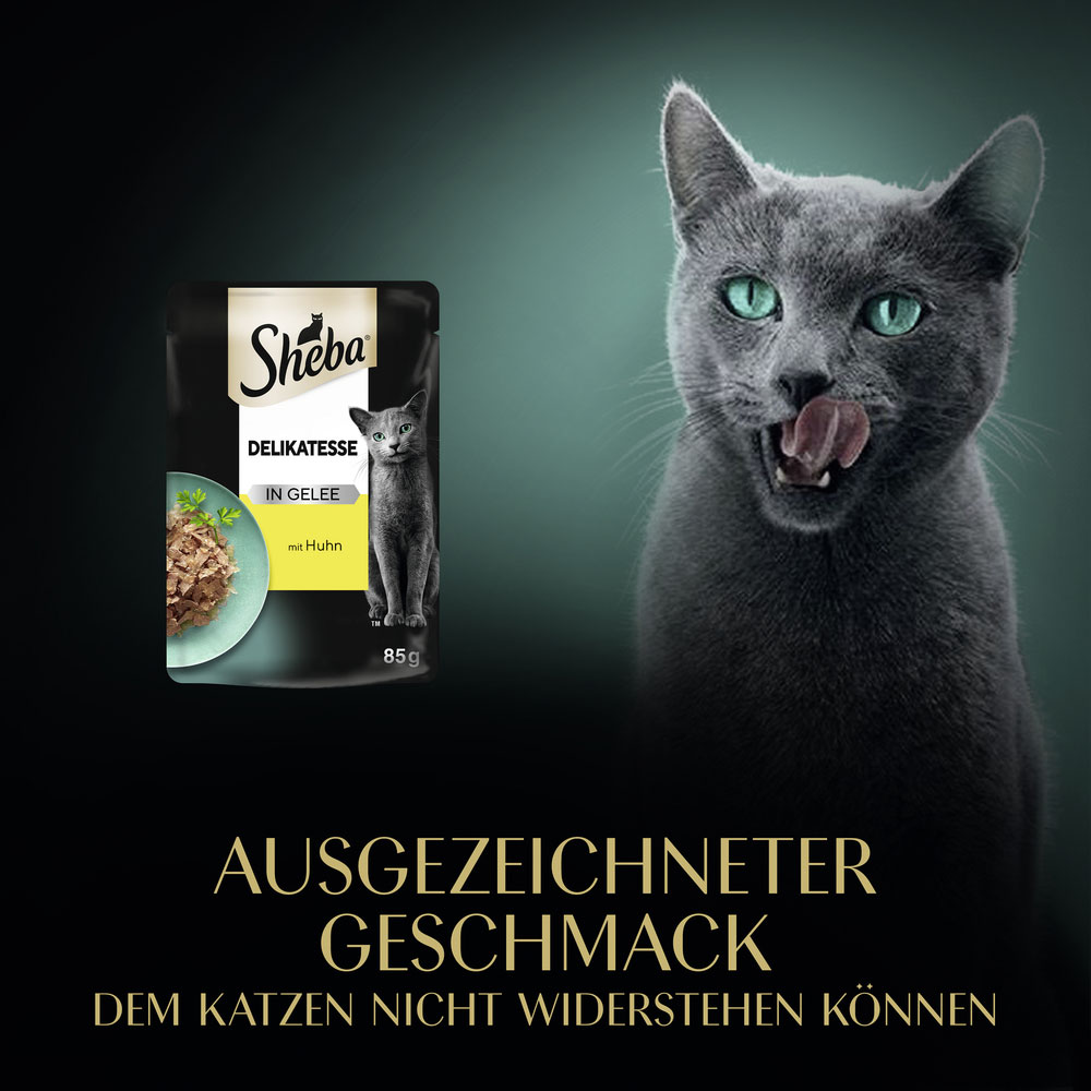 Sheba - Delicatesse in Gelee mit Huhn - 28 x 85g - 10