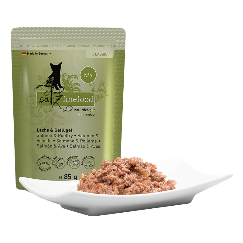 Catz Finefood - CLASSIC Lachs & Geflügel - 16 x 85g - 3