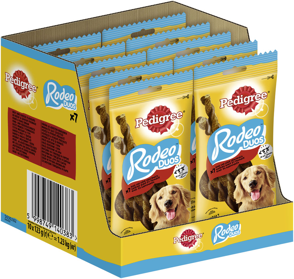 Pedigree - Rodeo Duos mit Rind & Käse - 1 x 7 Stück - 2