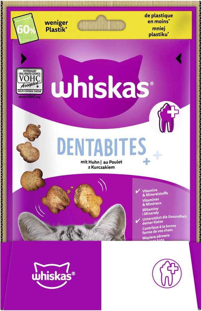 Whiskas - Dentabits Huhn - 6 x 40g - 3