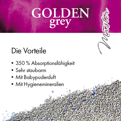 Golden Choice - Golden Grey Master Katzenstreu - 1 x 14kg - 3