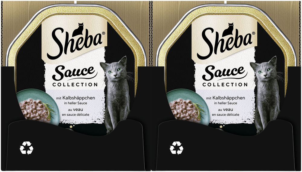 Sheba - Collection Sauce mit Kalbshäppchen in heller Sauce - 22 x 85g - 3