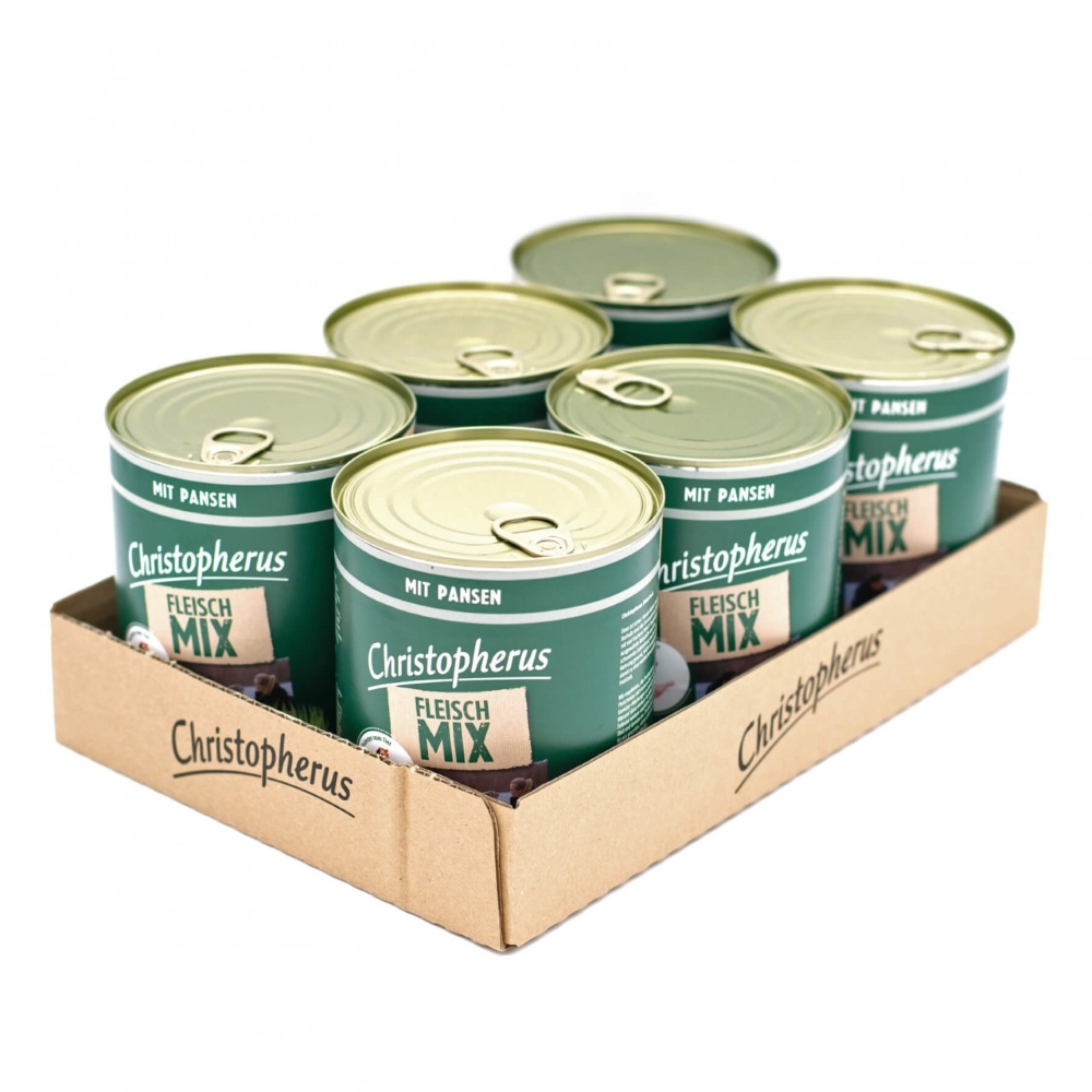 Allco Christopherus - Fleischmix mit Pansen - 6 x 800g - 2