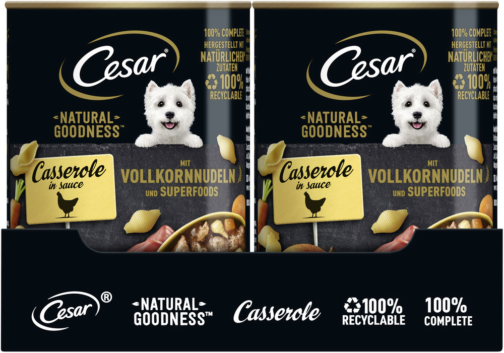 Cesar - Natural Huhn, Nudeln und Superfoods - 6 x 400g - 3