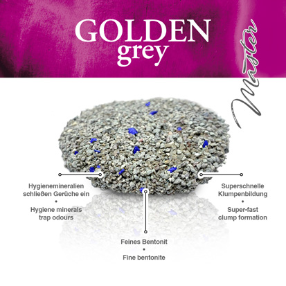 Golden Choice - Golden Grey Master Katzenstreu - 1 x 14kg - 2