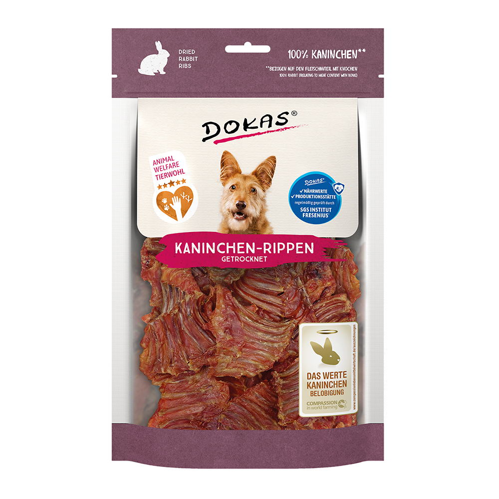 Kaninchen-Rippen mit Fleisch