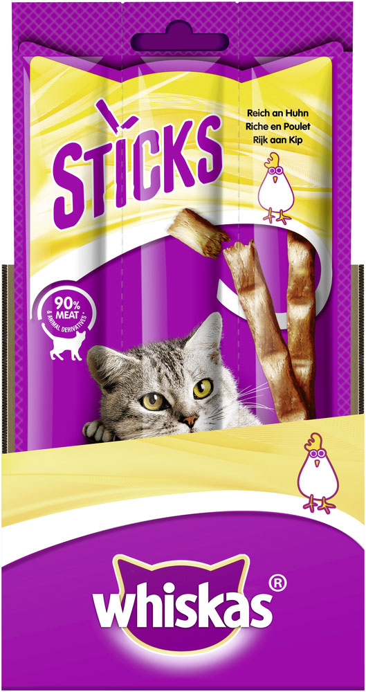 Whiskas - Sticks Huhn 36g - 1 x 36g - 4