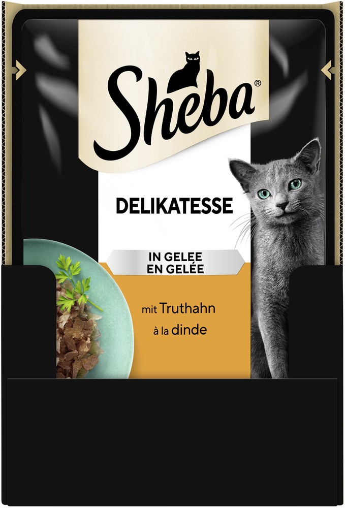 Sheba - Delicatesse in Gelee mit Truthahn - 28 x 85g - 3