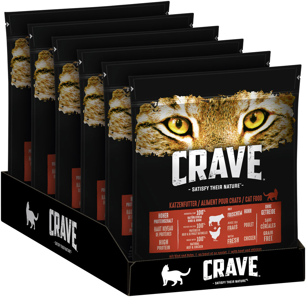 Crave - Adult mit Rind & Huhn - 1 x 750g - 2