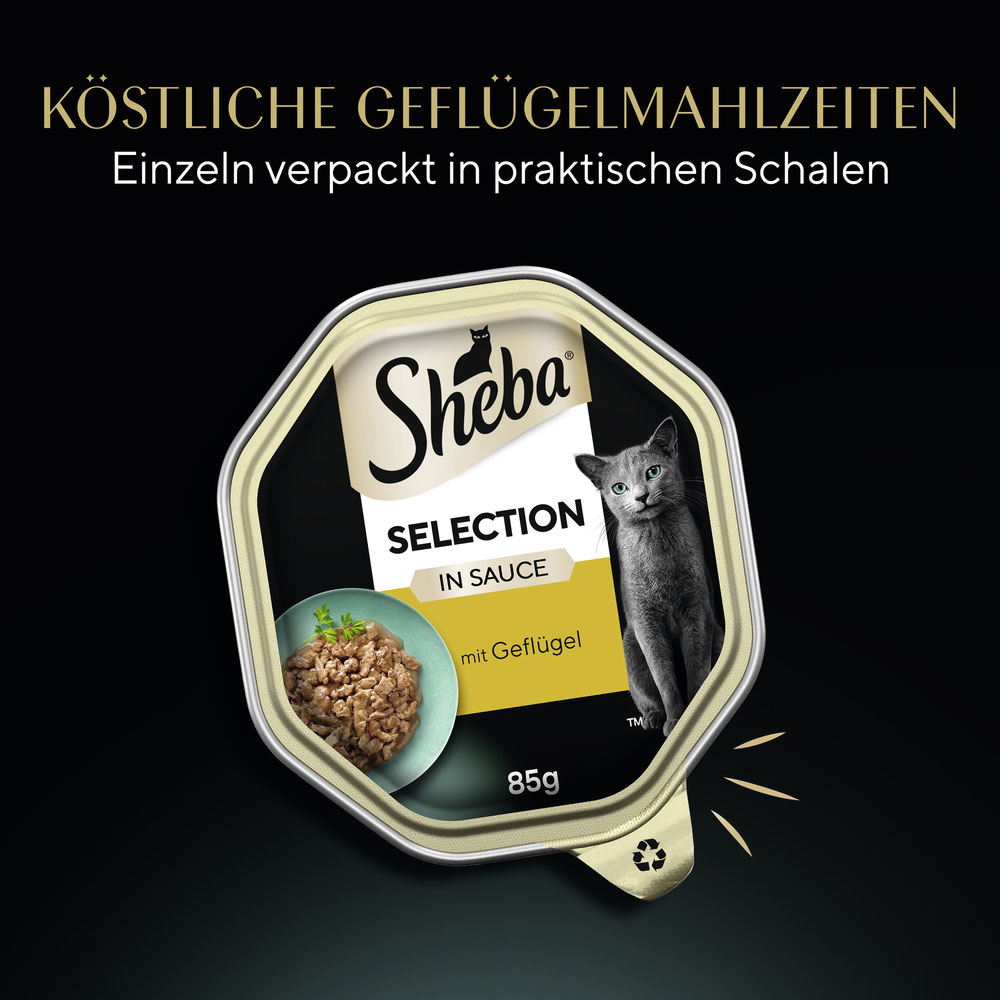 Sheba - Selection Geflügel in Sauce - 22 x 85g - 10