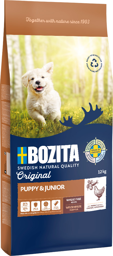 Bozita - Original Puppy & Junior - 1 x 12kg - 6