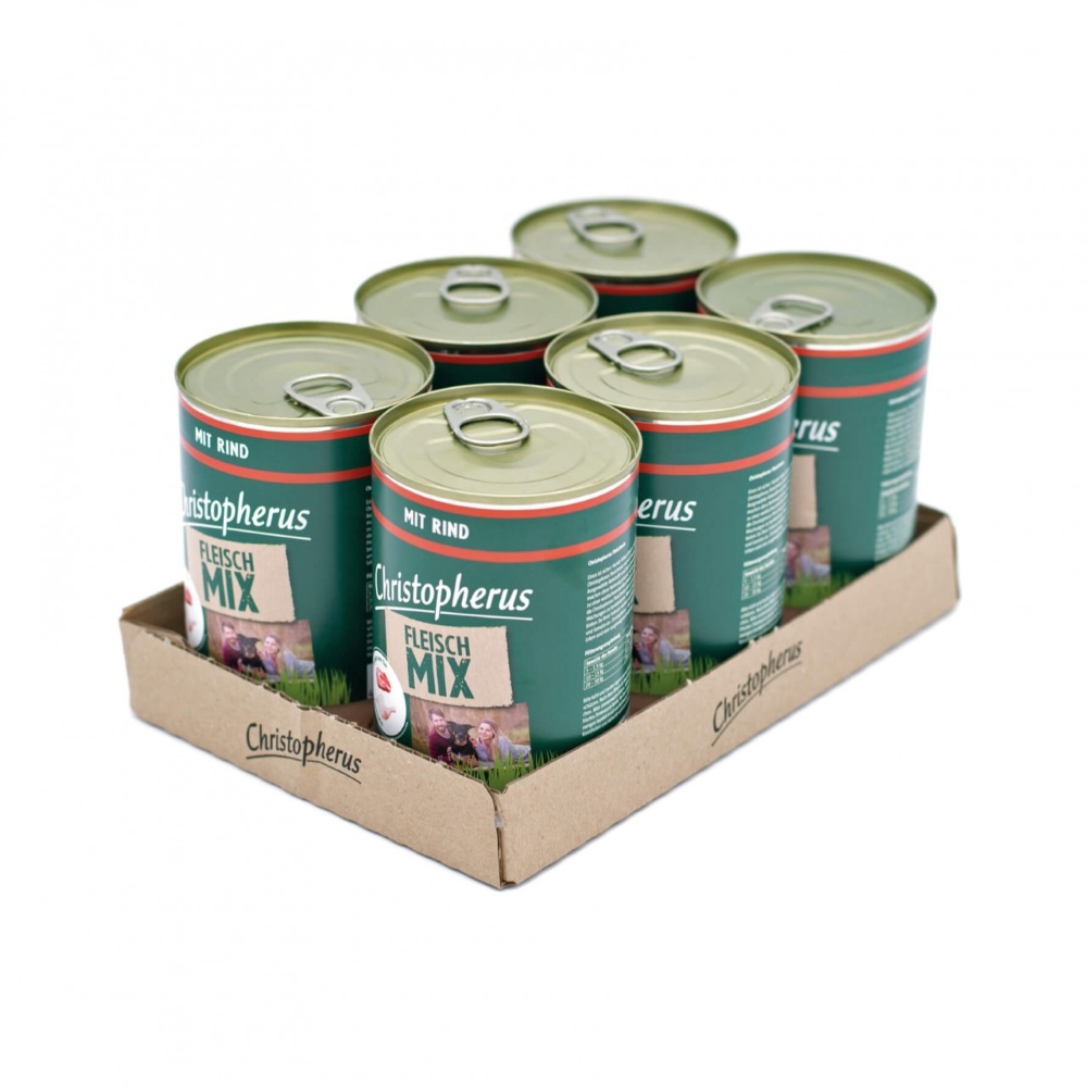 Allco Christopherus - Fleischmix mit Rind - 6 x 400g - 2