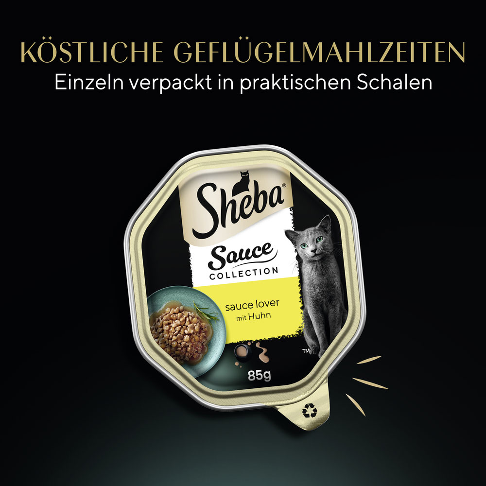 Sheba - Sauce Collection Lover mit Huhn - 22 x 85g - 6