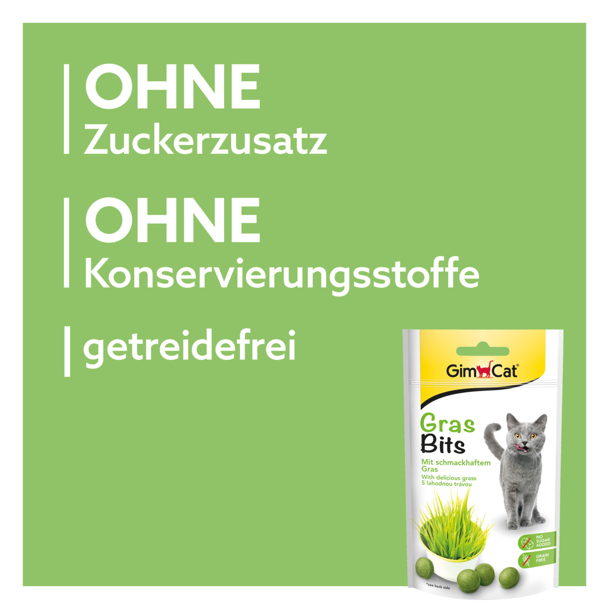 GimCat - GrasBits - 8 x 40g - 4