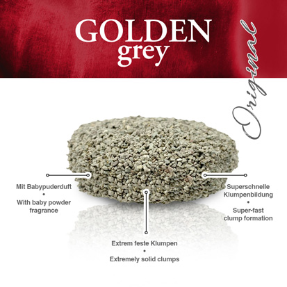 Golden Choice - Golden Grey Original Katzenstreu - 1 x 14kg - 2